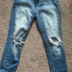 KanCan Blue Distressed Skinny Jeans